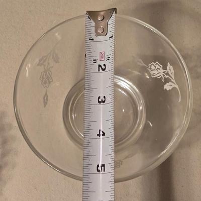 (2) Small Glass Nut or Fruit Bowls