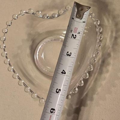 (2) Small Glass Nut or Fruit Bowls