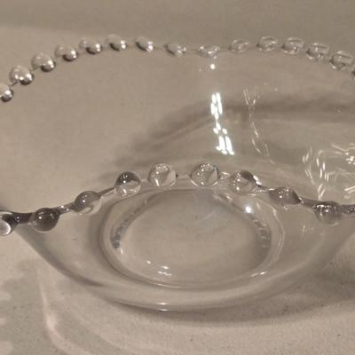 (2) Small Glass Nut or Fruit Bowls