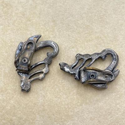 Stuart Nye Pendant, Filigree Clip Earrings & Silver Fashions (ST-SS)