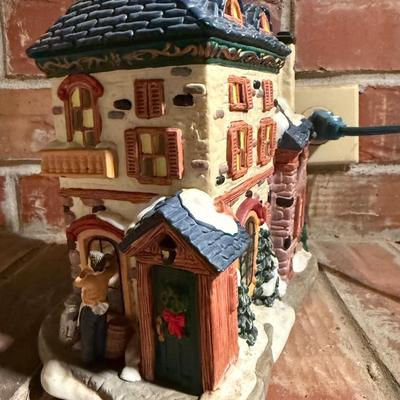 Christmas village Santa’s workbench