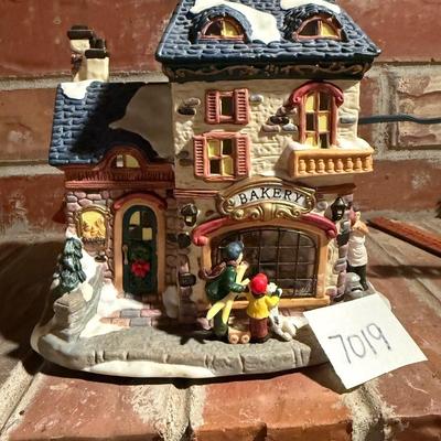 Christmas village Santa’s workbench