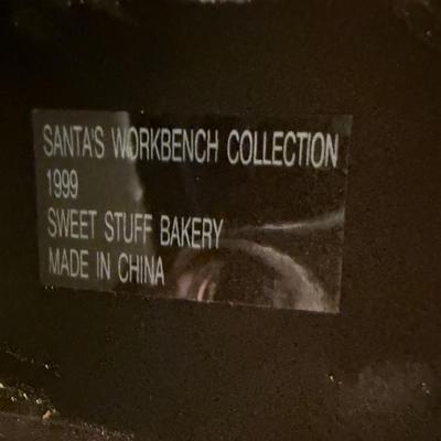 Christmas village Santa’s workbench