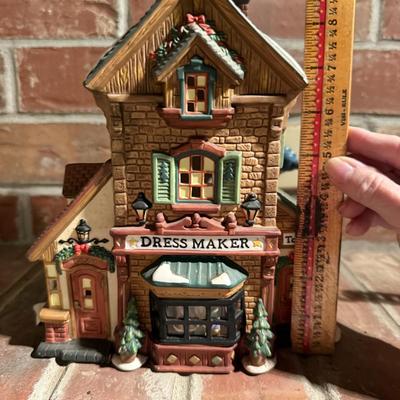 Christmas village dress maker