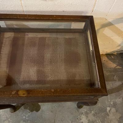 Wood & Glass Display Table (B1-MG)