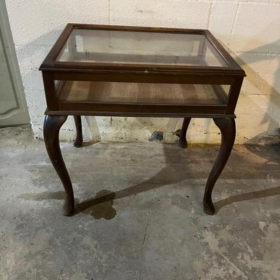Wood & Glass Display Table (B1-MG)