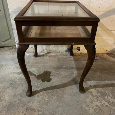 Wood & Glass Display Table (B1-MG)