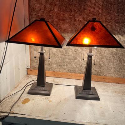 Two Mission Style Table Lamps (B2-MG)