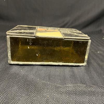 Waters Stained Glass Box & Signed Kaleidoscope (B2-MG)