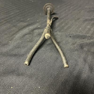 Iron Candleholders & Metal Vase (B2-MG)