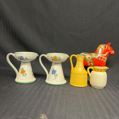 Swedish Dala Horse, Ceramic Candleholders & More (B2-MG)
