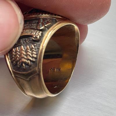 Two Asheville 10k Lee H Edwards HS Class Rings (ST-SS)