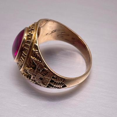 Two Asheville 10k Lee H Edwards HS Class Rings (ST-SS)