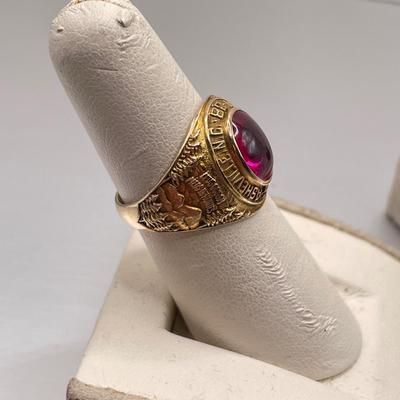 Two Asheville 10k Lee H Edwards HS Class Rings (ST-SS)