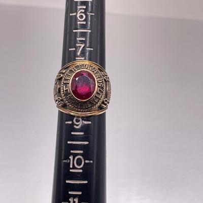 Two Asheville 10k Lee H Edwards HS Class Rings (ST-SS)