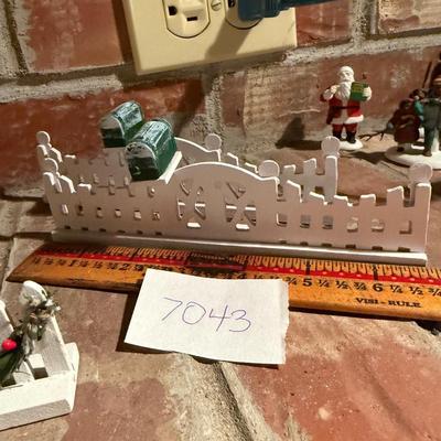 Christmas village fence