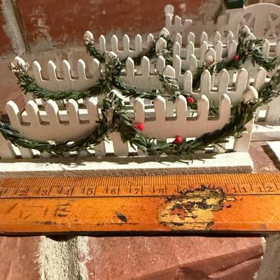 Christmas village fence