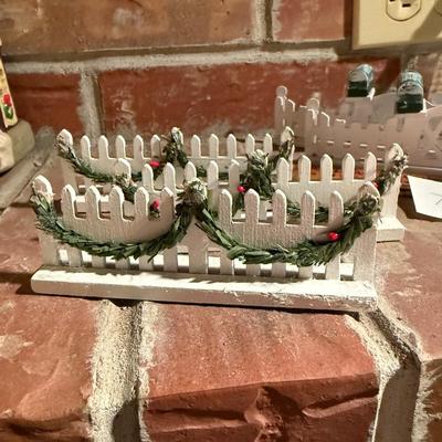 Christmas village fence