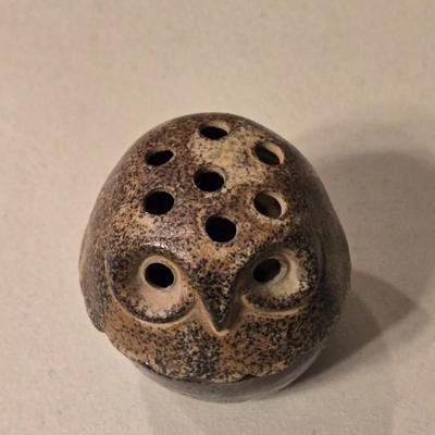 Mid Century Ceramic Owl Toothpick Holder