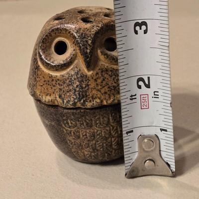 Mid Century Ceramic Owl Toothpick Holder