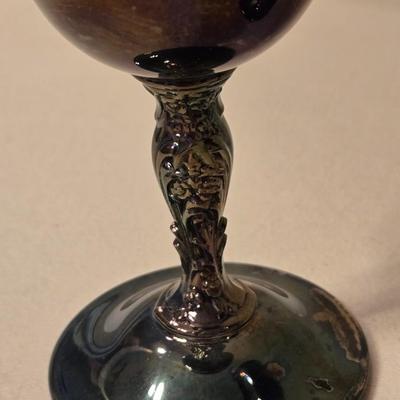 (2) Silverplate Goblets