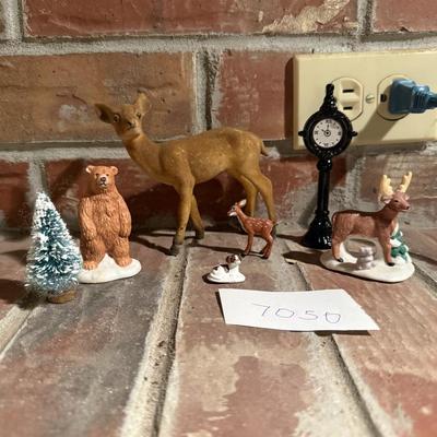 Christmas village animals