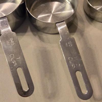 Stainless Measuring Cups and Spoons Set