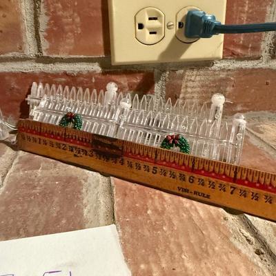 Christmas village fence