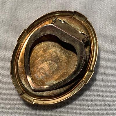 10K Cameo Ring with Rose Pins & Scarf Clip (ST-HS)