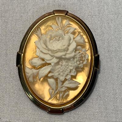 10K Cameo Ring with Rose Pins & Scarf Clip (ST-HS)