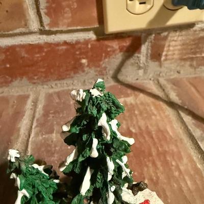 Christmas village trees