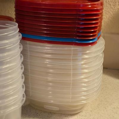Ice Trays and Storage Containers Lot