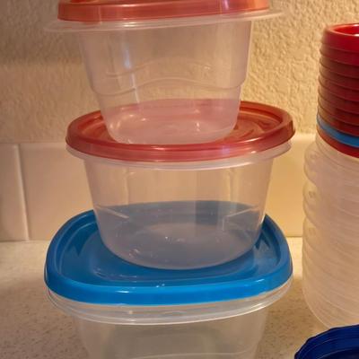 Ice Trays and Storage Containers Lot