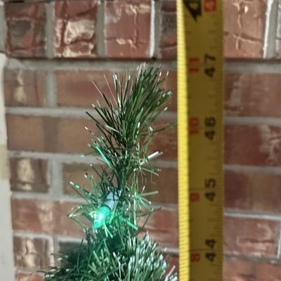 Multi color lit Christmas tree