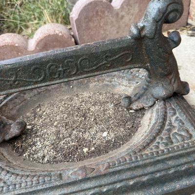 Cast iron boot scraper