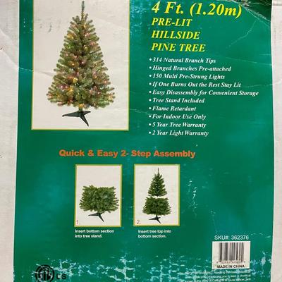 Lighted 44” Artificial Christmas Tree
