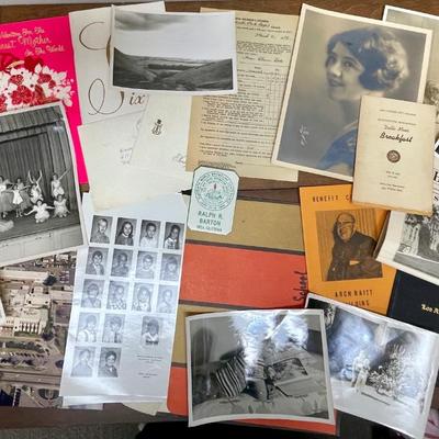 Ephemira Keepsake Lot - Misc photos, brochures, Greeting cards, etc
