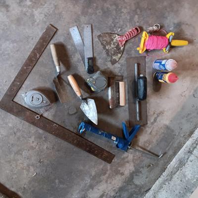 DRYWALL/CONCRETE TOOLS, CHALK, MORE