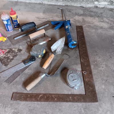 DRYWALL/CONCRETE TOOLS, CHALK, MORE
