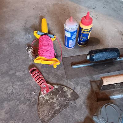 DRYWALL/CONCRETE TOOLS, CHALK, MORE