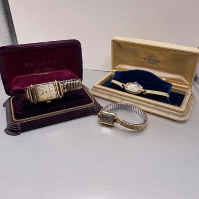 Hamilton, Bulova, and Lady Elgin Watches (ST-SS)