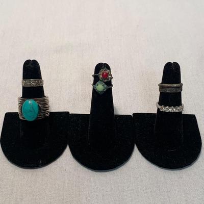 Variety of Costume Jewelry with Necklaces, Rings, Bracelets, & More (ST-HS)