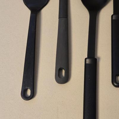 Black Plastic Utensils
