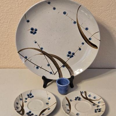 Ceramic Platter & Plates and Small Vessel