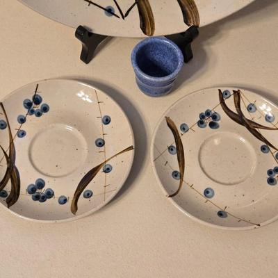 Ceramic Platter & Plates and Small Vessel
