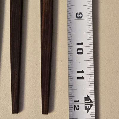 Vintage Mid Century Teak Handle Fondue Forks