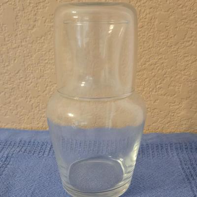 Bedside Glass Pitcher and Cup Set