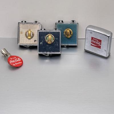 15-20-25 Years Coca-Cola 10K Pins w/ Diamonds (ST-SS)