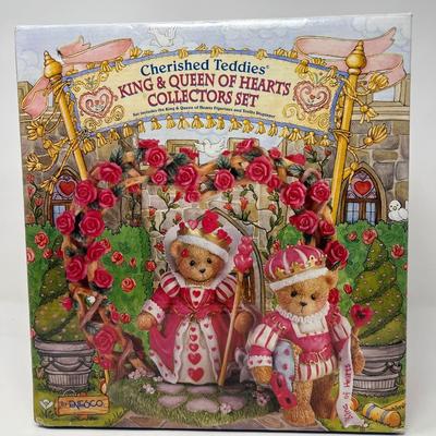 1997 Hillman Enesco King and Queen Of Hearts Teddies in Box