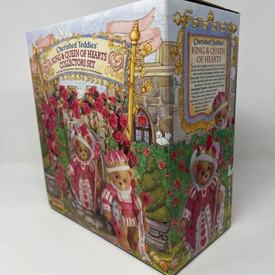 1997 Hillman Enesco King and Queen Of Hearts Teddies in Box